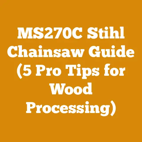 MS270C Stihl Chainsaw Guide (5 Pro Tips for Wood Processing)