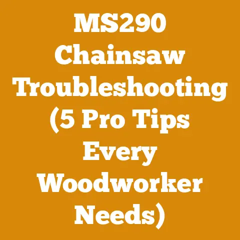 MS290 Chainsaw Troubleshooting (5 Pro Tips Every Woodworker Needs)