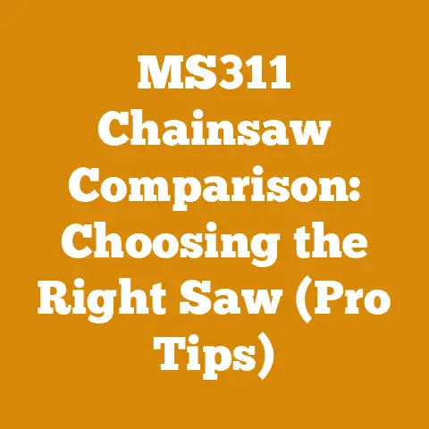 MS311 Chainsaw Comparison: Choosing the Right Saw (Pro Tips)