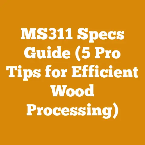 MS311 Specs Guide (5 Pro Tips for Efficient Wood Processing)
