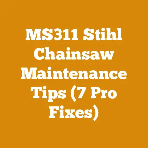 MS311 Stihl Chainsaw Maintenance Tips (7 Pro Fixes)