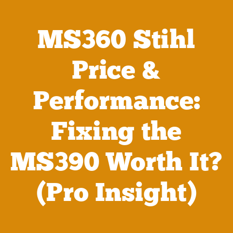 MS360 Stihl Price & Performance: Fixing the MS390 Worth It? (Pro Insight)