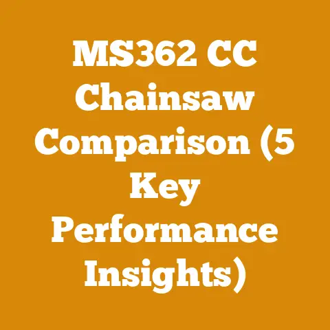 MS362 CC Chainsaw Comparison (5 Key Performance Insights)