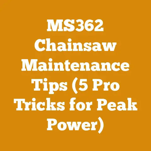 MS362 Chainsaw Maintenance Tips (5 Pro Tricks for Peak Power)