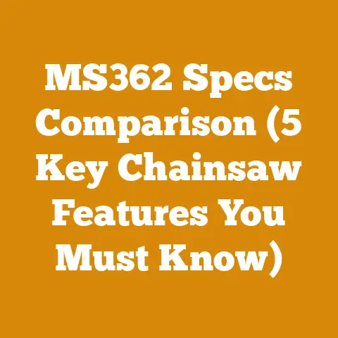 MS362 Specs Comparison (5 Key Chainsaw Features You Must Know)