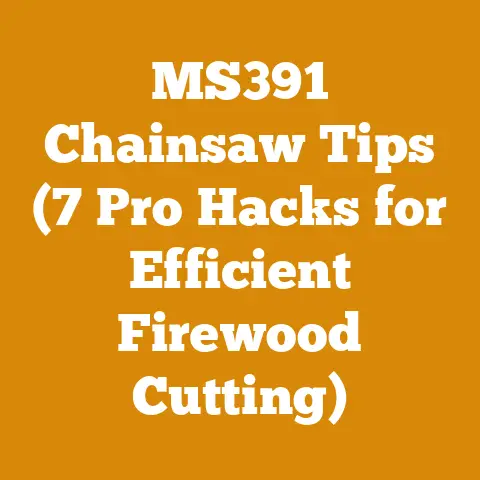 MS391 Chainsaw Tips (7 Pro Hacks for Efficient Firewood Cutting)