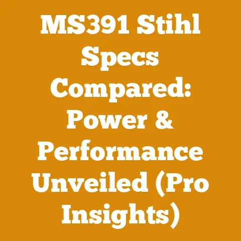 MS391 Stihl Specs Compared: Power & Performance Unveiled (Pro Insights)