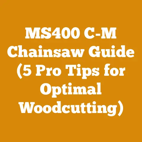 MS400 C-M Chainsaw Guide (5 Pro Tips for Optimal Woodcutting)