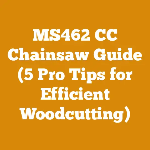 MS462 CC Chainsaw Guide (5 Pro Tips for Efficient Woodcutting)