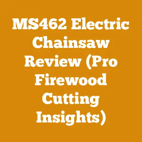 MS462 Electric Chainsaw Review (Pro Firewood Cutting Insights)