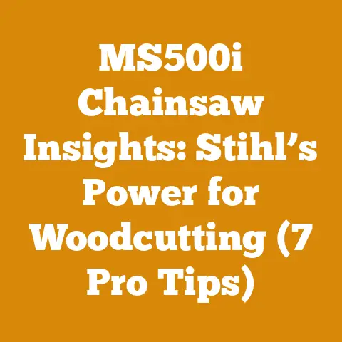 MS500i Chainsaw Insights: Stihl’s Power for Woodcutting (7 Pro Tips)