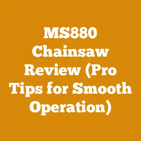 MS880 Chainsaw Review (Pro Tips for Smooth Operation)