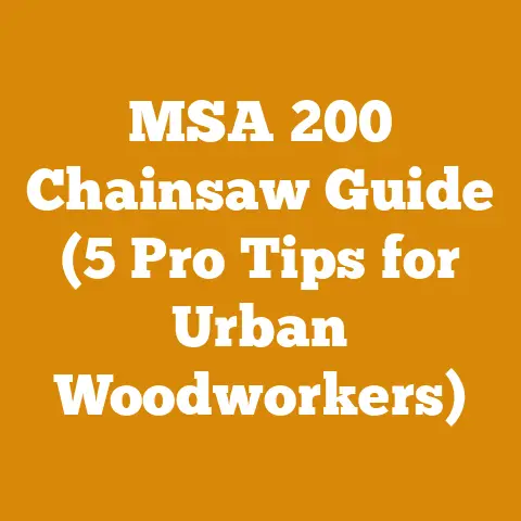 MSA 200 Chainsaw Guide (5 Pro Tips for Urban Woodworkers)