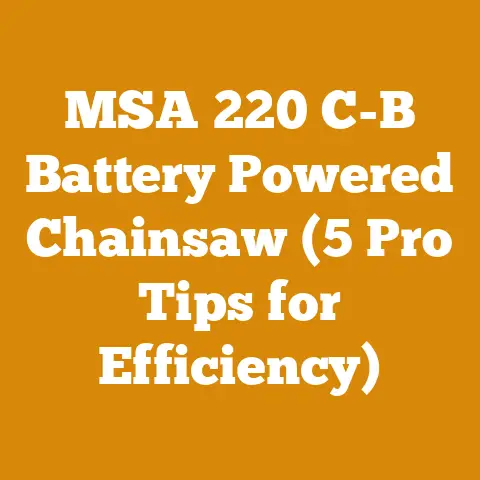 MSA 220 C-B Battery Powered Chainsaw (5 Pro Tips for Efficiency)