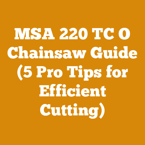 MSA 220 TC O Chainsaw Guide (5 Pro Tips for Efficient Cutting)