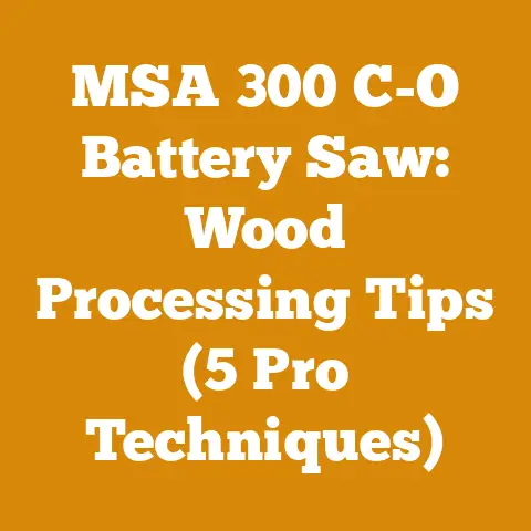 MSA 300 C-O Battery Saw: Wood Processing Tips (5 Pro Techniques)