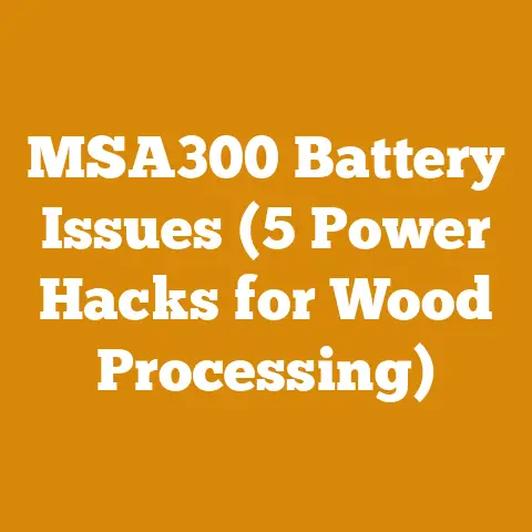 MSA300 Battery Issues (5 Power Hacks for Wood Processing)