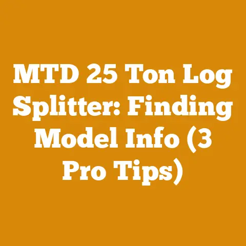 MTD 25 Ton Log Splitter: Finding Model Info (3 Pro Tips)