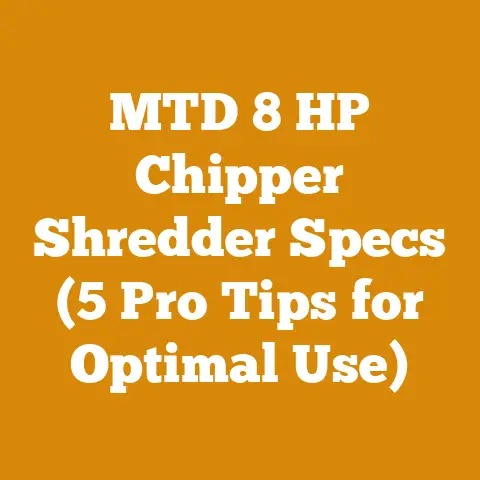 MTD 8 HP Chipper Shredder Specs (5 Pro Tips for Optimal Use)