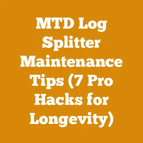 MTD Log Splitter Maintenance Tips (7 Pro Hacks for Longevity)