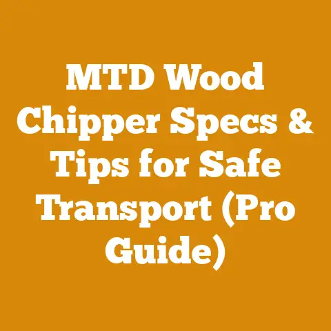 MTD Wood Chipper Specs & Tips for Safe Transport (Pro Guide)