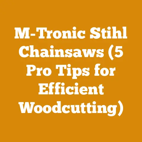 M-Tronic Stihl Chainsaws (5 Pro Tips for Efficient Woodcutting)
