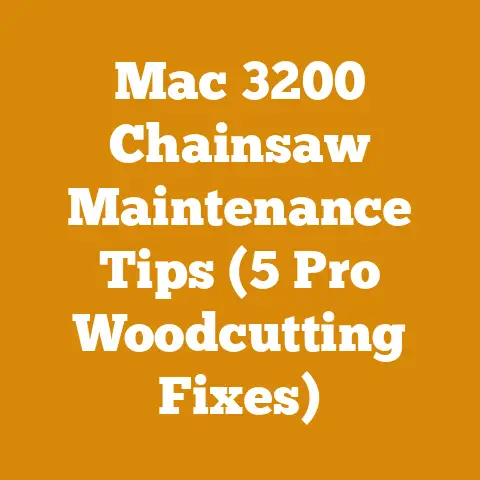 Mac 3200 Chainsaw Maintenance Tips (5 Pro Woodcutting Fixes)