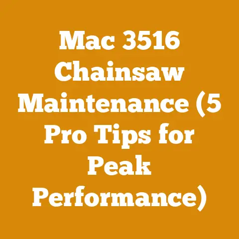 Mac 3516 Chainsaw Maintenance (5 Pro Tips for Peak Performance)
