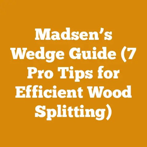 Madsen’s Wedge Guide (7 Pro Tips for Efficient Wood Splitting)