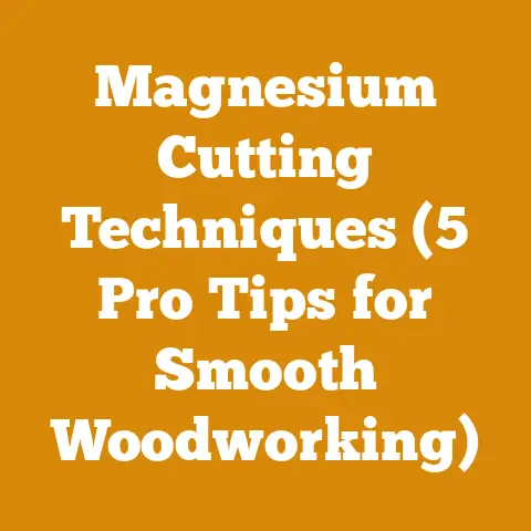 Magnesium Cutting Techniques (5 Pro Tips for Smooth Woodworking)