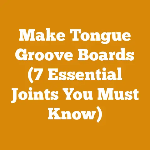 Make Tongue Groove Boards (7 Essential Joints You Must Know)