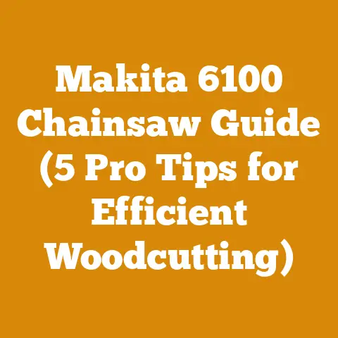 Makita 6100 Chainsaw Guide (5 Pro Tips for Efficient Woodcutting)