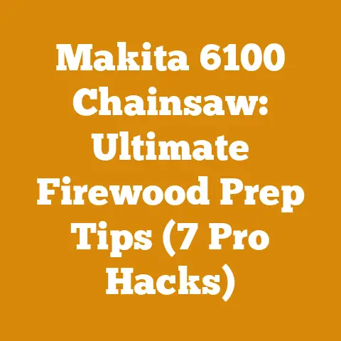 Makita 6100 Chainsaw: Ultimate Firewood Prep Tips (7 Pro Hacks)