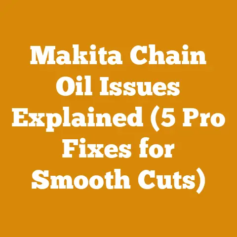 Makita Chain Oil Issues Explained (5 Pro Fixes for Smooth Cuts)