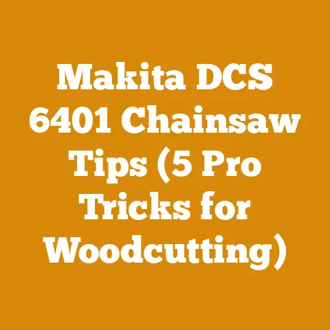 Makita DCS 6401 Chainsaw Tips (5 Pro Tricks for Woodcutting)