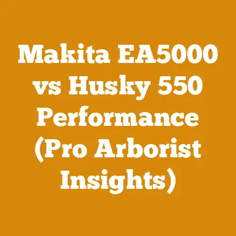 Makita EA5000 vs Husky 550 Performance (Pro Arborist Insights)