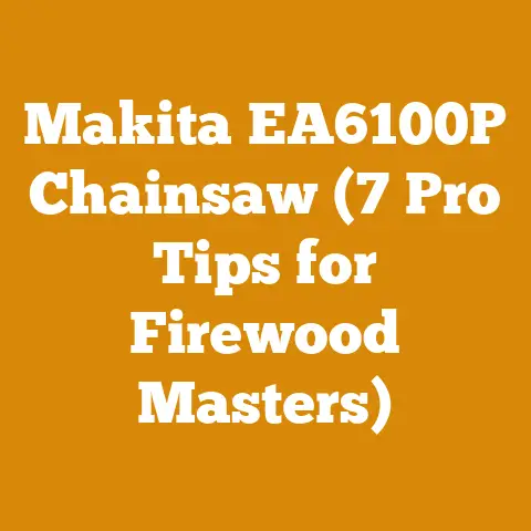 Makita EA6100P Chainsaw (7 Pro Tips for Firewood Masters)