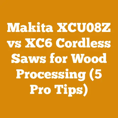 Makita XCU08Z vs XC6 Cordless Saws for Wood Processing (5 Pro Tips)