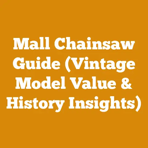 Mall Chainsaw Guide (Vintage Model Value & History Insights)