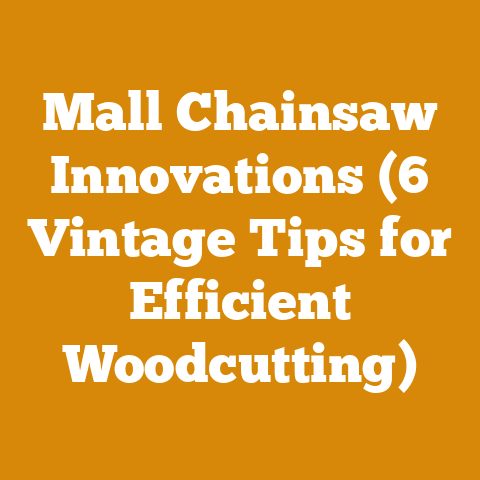 Mall Chainsaw Innovations (6 Vintage Tips for Efficient Woodcutting)