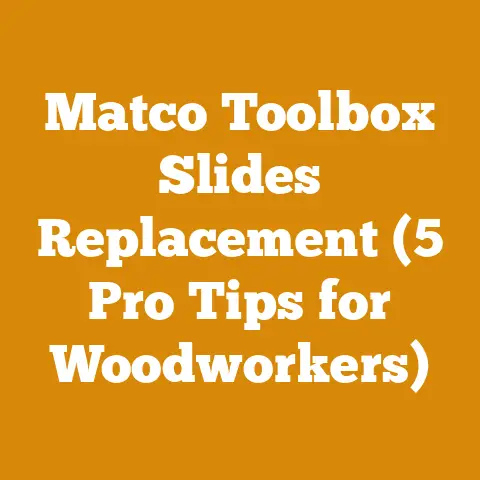 Matco Toolbox Slides Replacement (5 Pro Tips for Woodworkers)