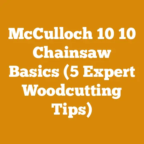 McCulloch 10 10 Chainsaw Basics (5 Expert Woodcutting Tips)