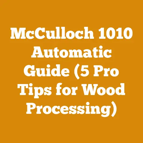 McCulloch 1010 Automatic Guide (5 Pro Tips for Wood Processing)