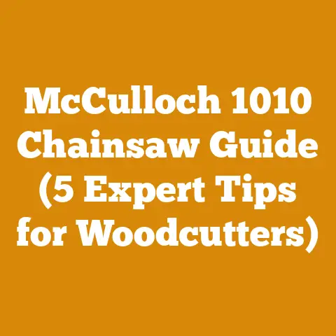 McCulloch 1010 Chainsaw Guide (5 Expert Tips for Woodcutters)