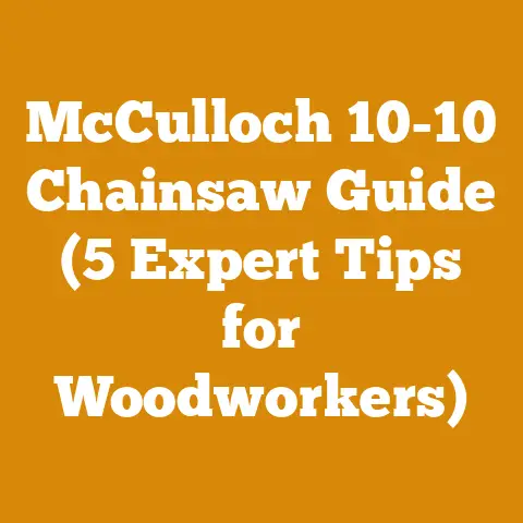 McCulloch 10-10 Chainsaw Guide (5 Expert Tips for Woodworkers)