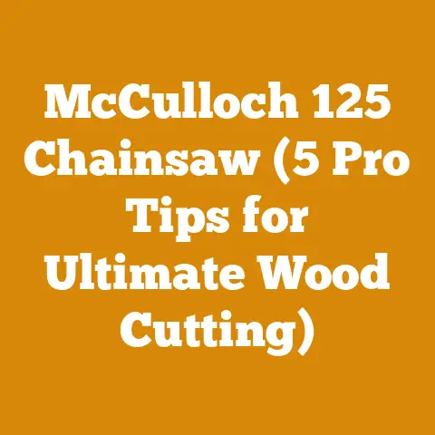 McCulloch 125 Chainsaw (5 Pro Tips for Ultimate Wood Cutting)