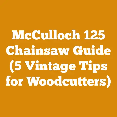 McCulloch 125 Chainsaw Guide (5 Vintage Tips for Woodcutters)