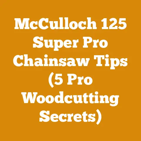 McCulloch 125 Super Pro Chainsaw Tips (5 Pro Woodcutting Secrets)
