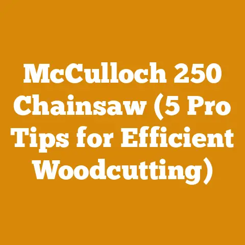 McCulloch 250 Chainsaw (5 Pro Tips for Efficient Woodcutting)