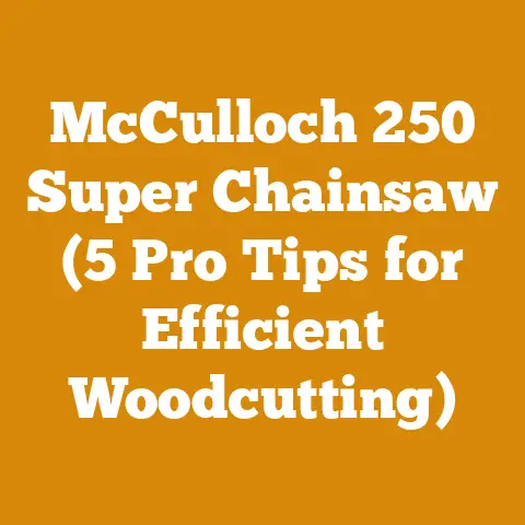 McCulloch 250 Super Chainsaw (5 Pro Tips for Efficient Woodcutting)